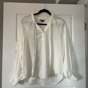 RW&CO Tie Neck Long Sleeve Blouse